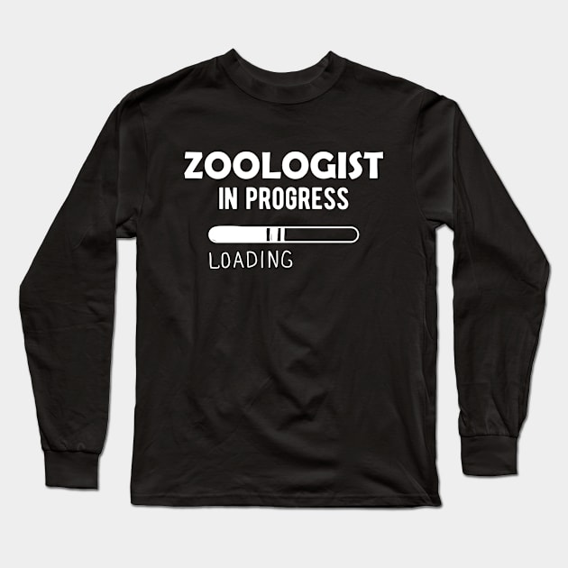 Zoology student - Zoologist in progress loading Long Sleeve T-Shirt by KC Happy Shop